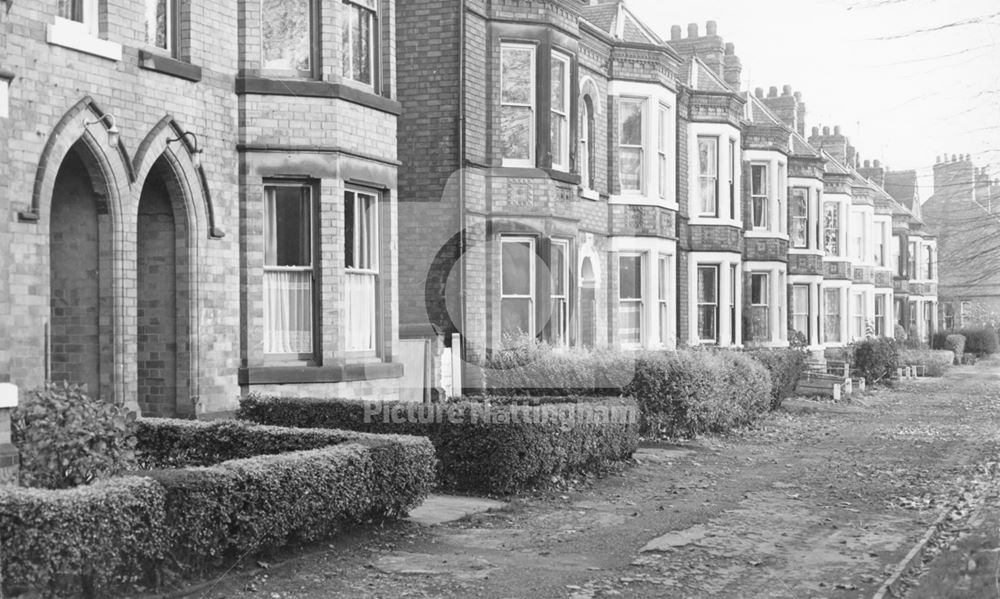 Victorian Houses, Devonshire Promenade, Lenton, Nottingham, c 1970