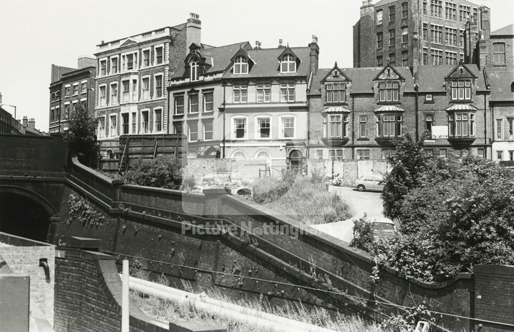 Garners Hill towards Weekday Cross, Lace Market, Nottingham, c 1960s ?