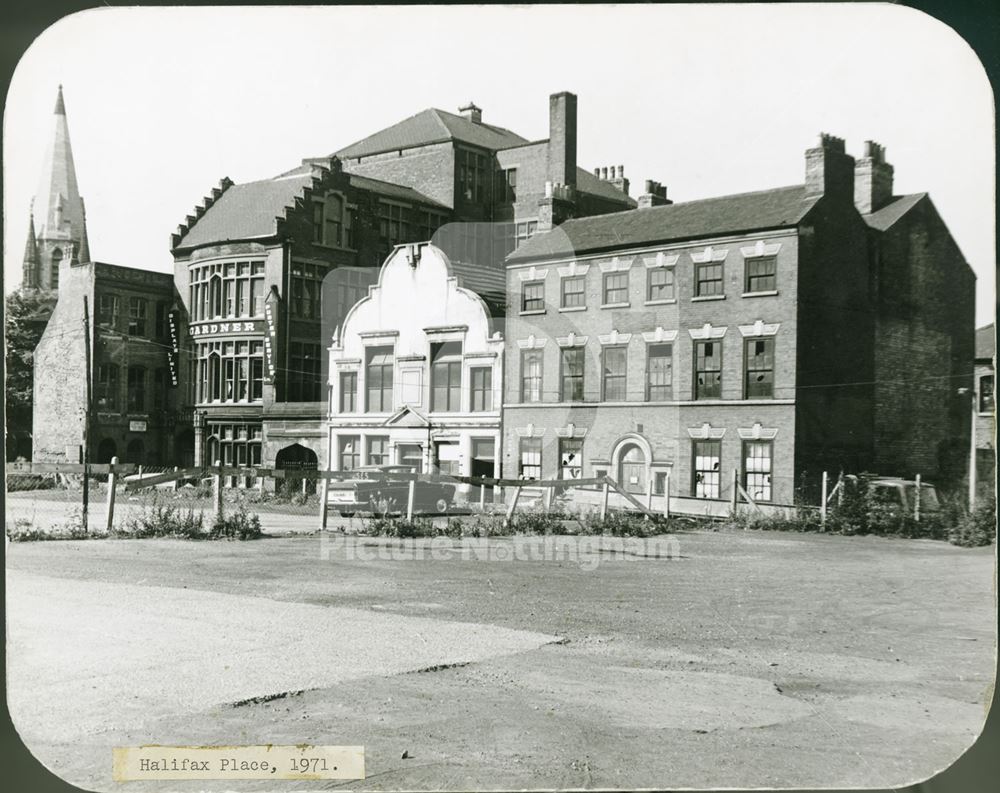 Halifax Place, Lace Market, Nottingham, 1971