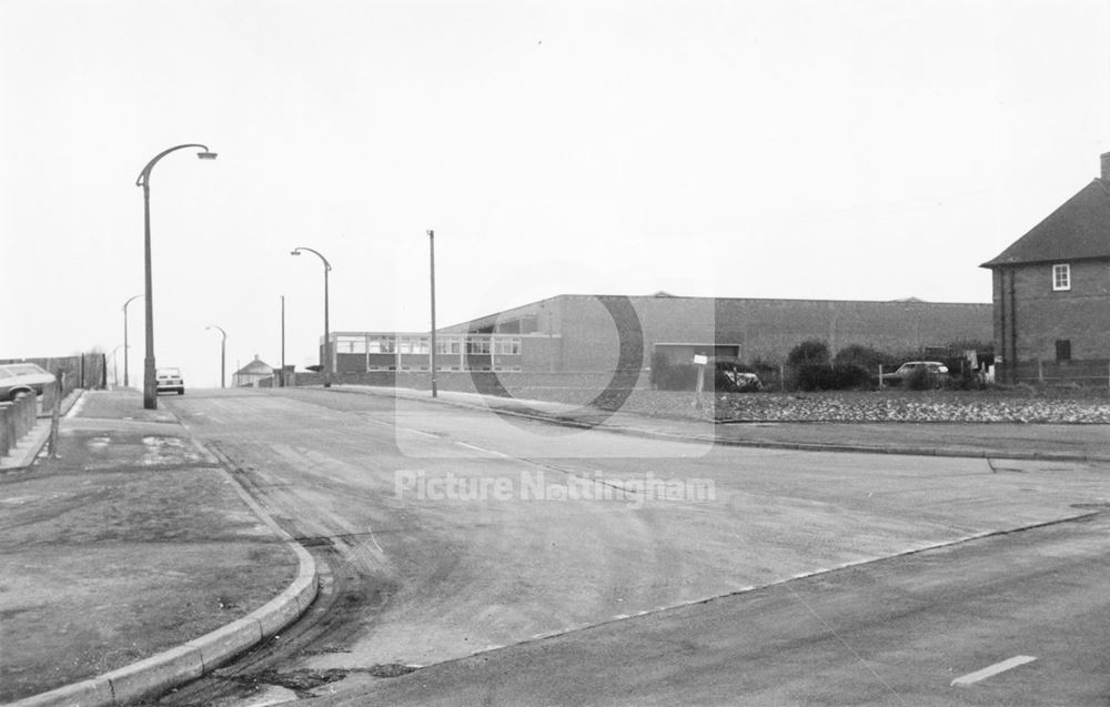 Looking up Harvey Road from Beechdale Road, Bilborough, Nottingham, 1978