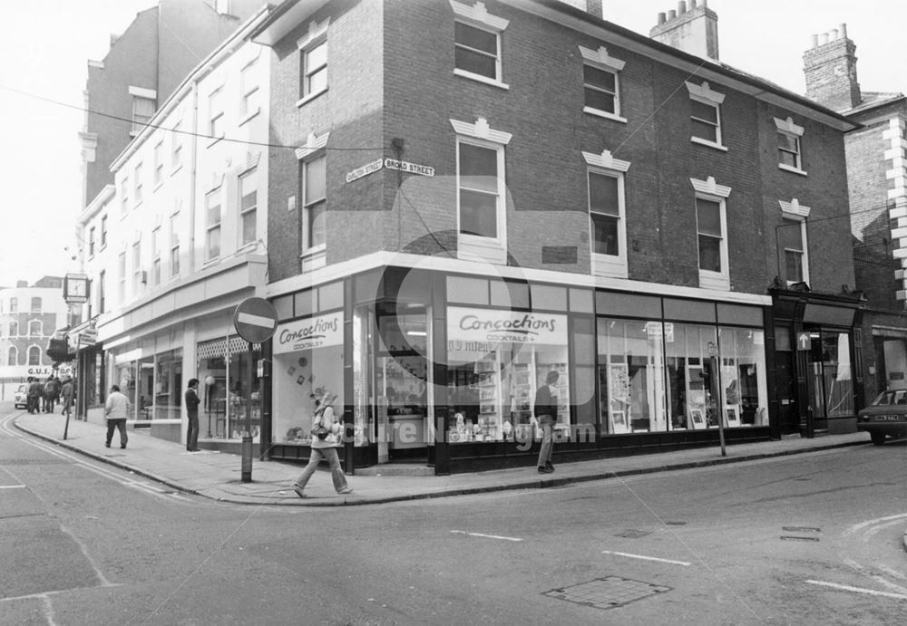 Concoctions, Goose Gate, Carlton Street, Nottingham, c 1970s