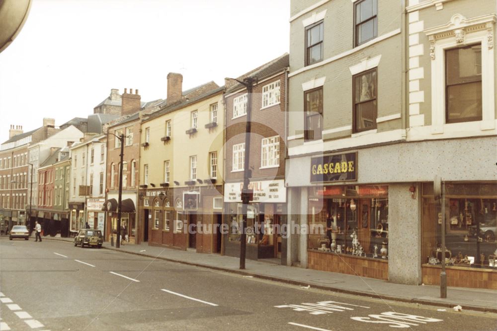 View Down Carlton Street, Nottingham, c 1980s