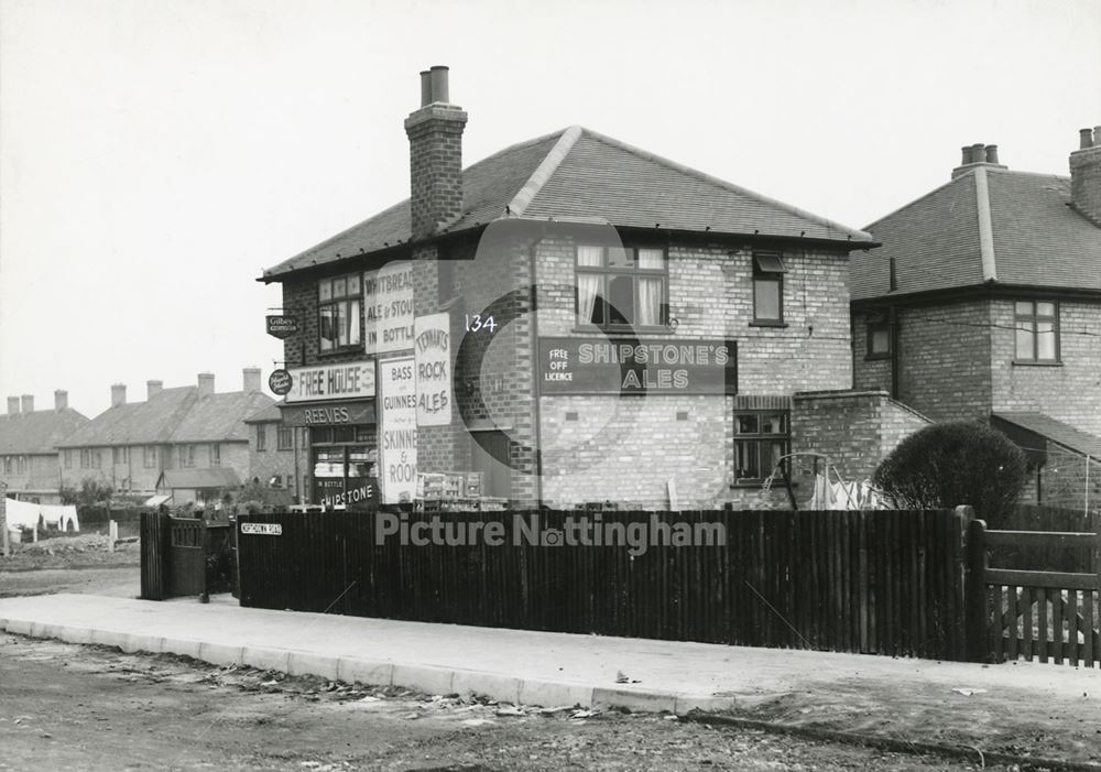 134 Grassington Road from Northdown Road, Radford, Nottingham, 1949