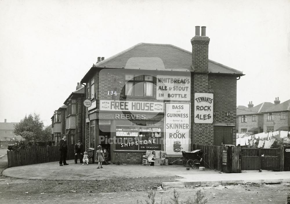 Reeves Grocery Store, 134 Grassington Road, Radford, Nottingham, 1949