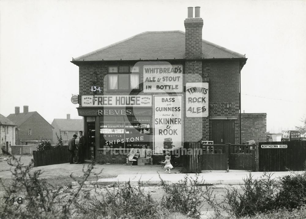 Reeves Grocery Store, 134 Grassington Road, Radford, Nottingham, 1949