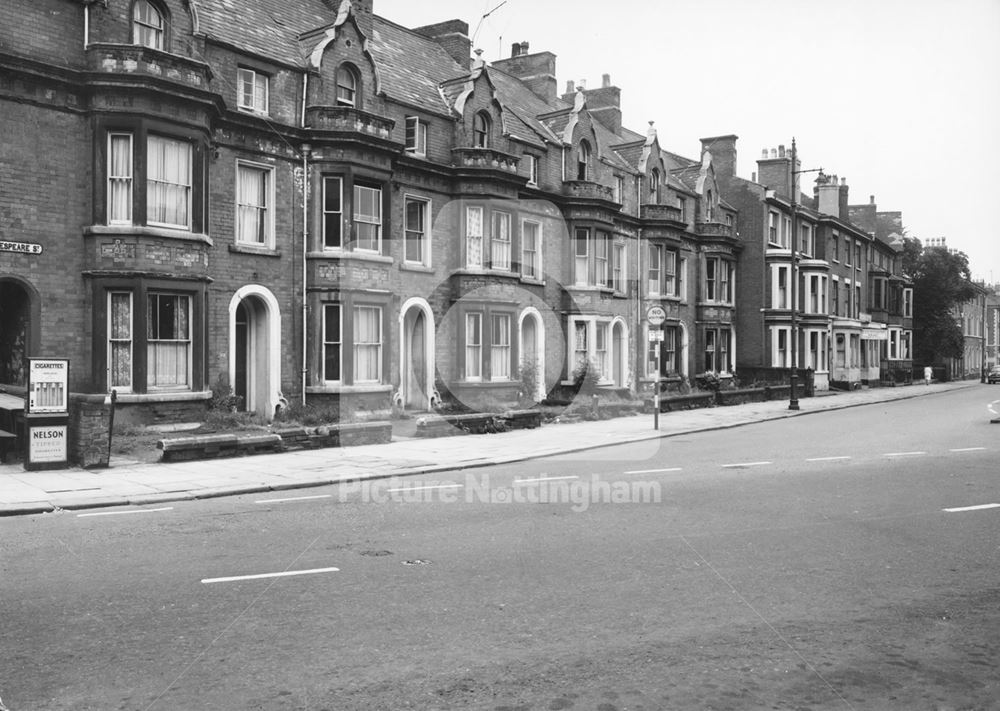 Shakespear Street at Junction with Goldsmith Street, Nottingham, 1964