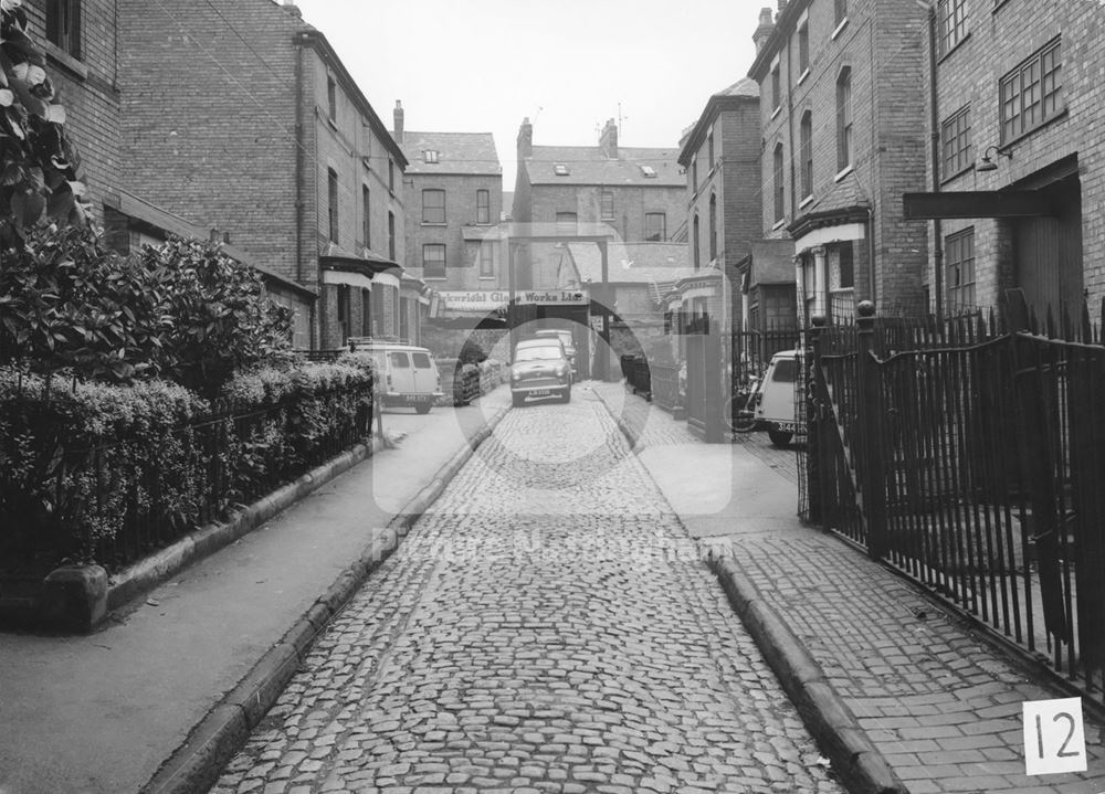 Argyle Terrace, off Shakespeare Street, Nottingham, 1964