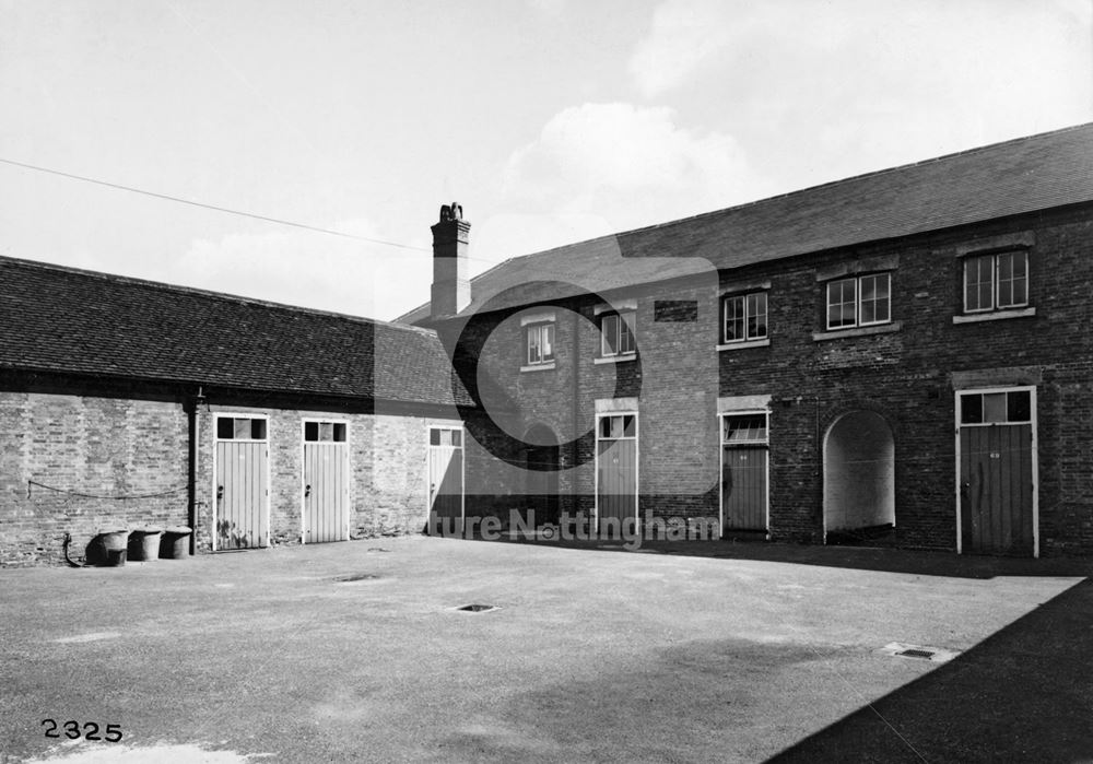 Outbuildings, Colwick Hall, Colwick Park, Nottingham, 1953