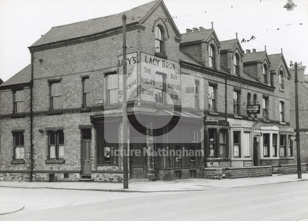 Colwick Road at Junction with Trent Road, Sneinton, Nottingham, 1951