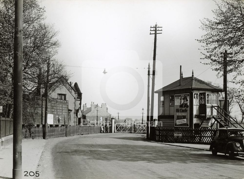 Colwick Crossing, Colwick, Nottingham, 1949