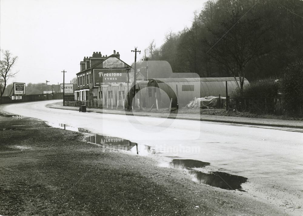 Housing with Air Raid Shelters, Colwick Road, Colwick, Nottingham, 1949