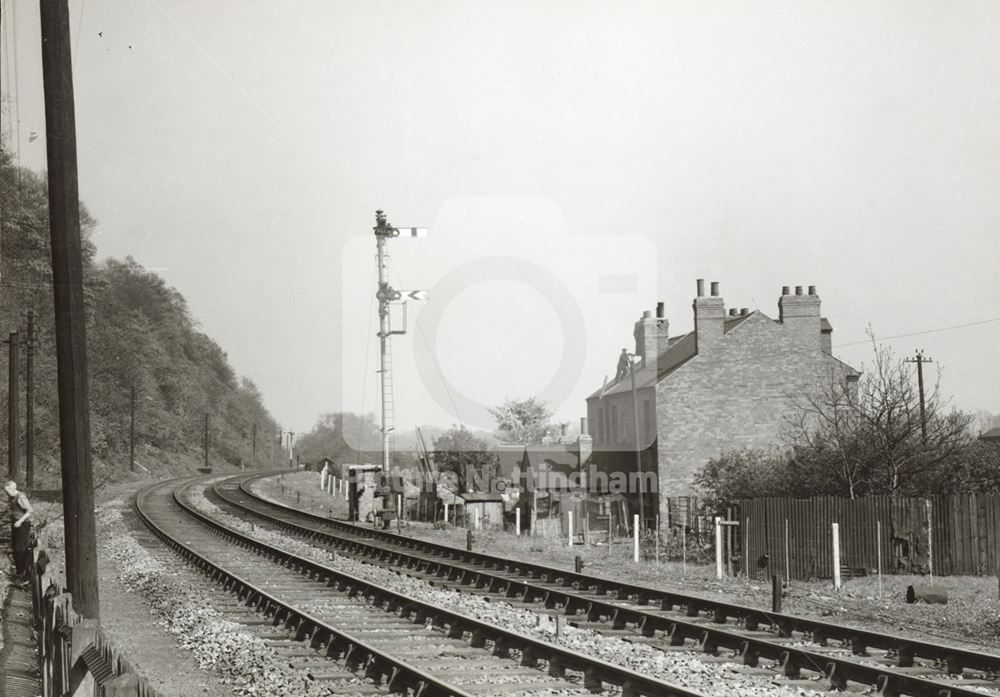 Colwick Crossing Looking East, Nottingham, 1949