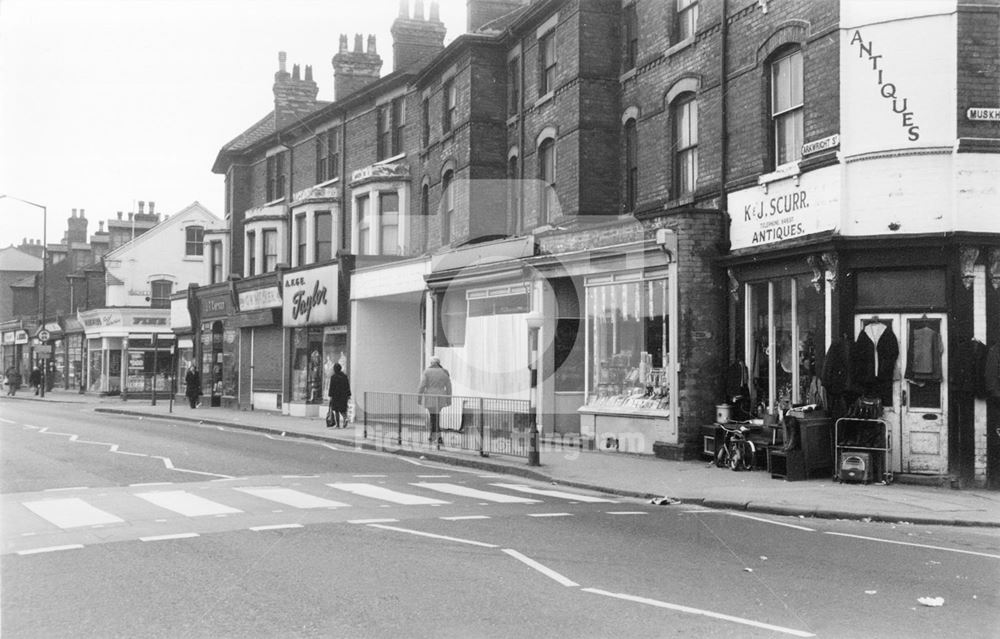 Shops, Arkwright Street, Meadows, Nottingham, c 1970s