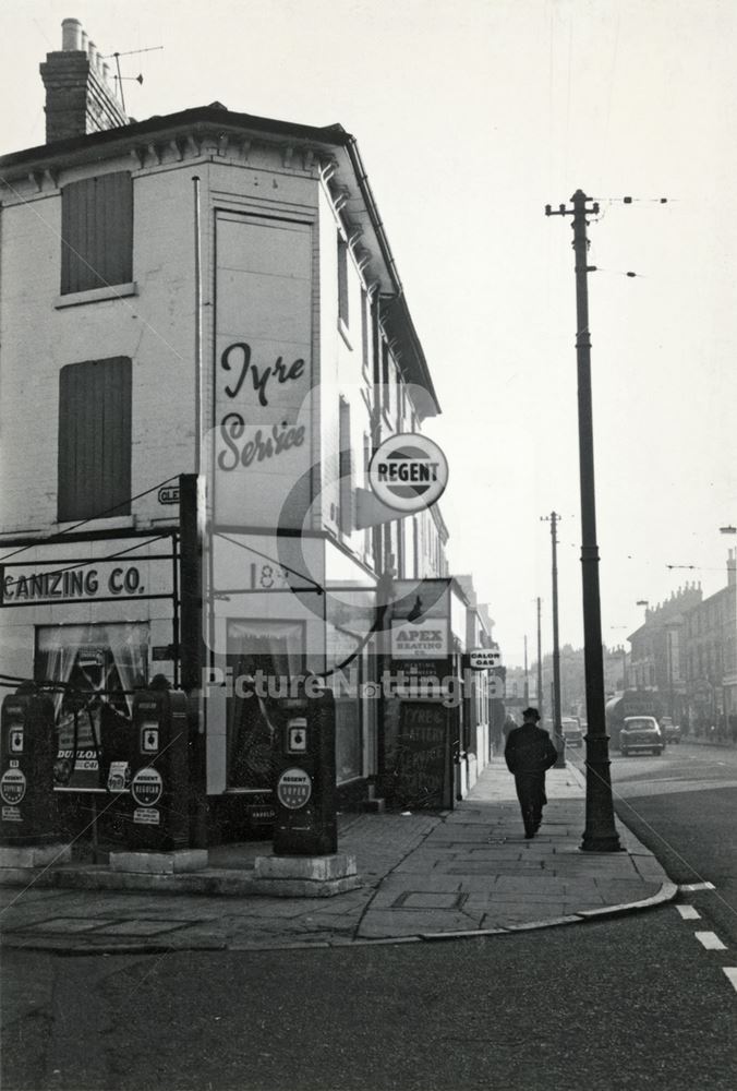 Nottingham Vulcanising Co. Tyre Factors, Arkwright Street, Meadows, Nottingham, c 1960s