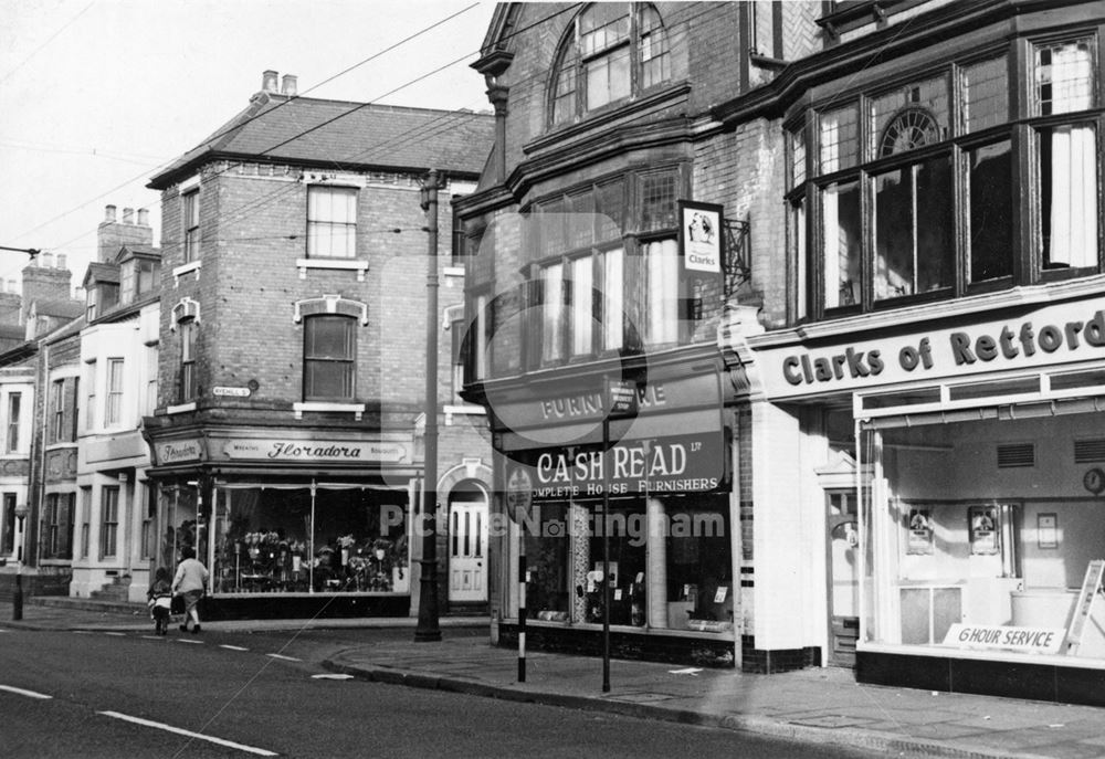 Shops, Arkwright Street, Meadows, Nottingham, c 1970s