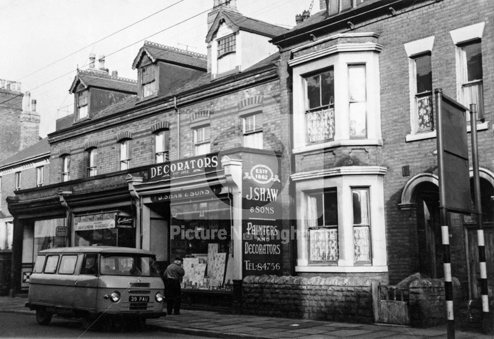 Shaw's Decorators, Arkwright Street, Meadows, Nottingham, c 1970s