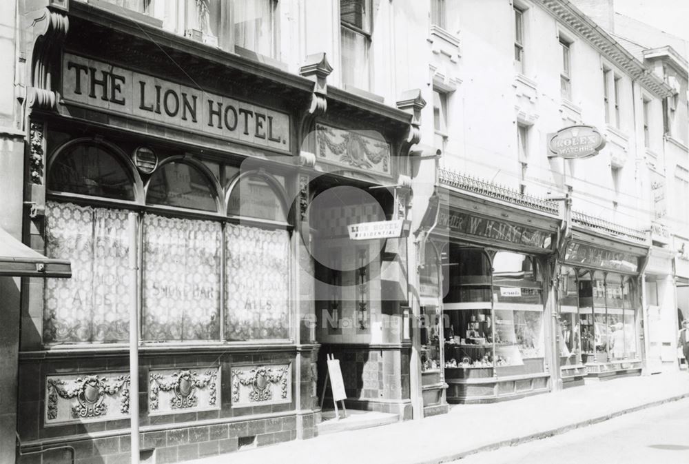 Lion Hotel, Clumber Street, Nottingham, 1972