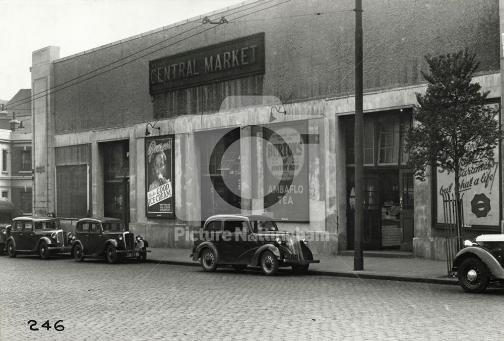 Central Market, Huntingdon Street, Nottingham, 1949