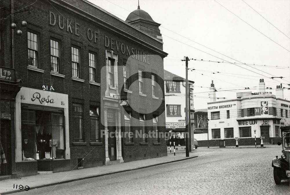 Duke of Devonshire PH, Carlton Road, Nottingham, 1950 