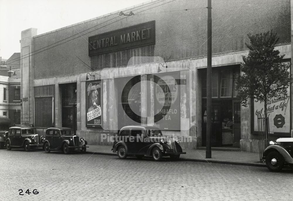 Central Market, Huntingdon Street, Nottingham, 1949