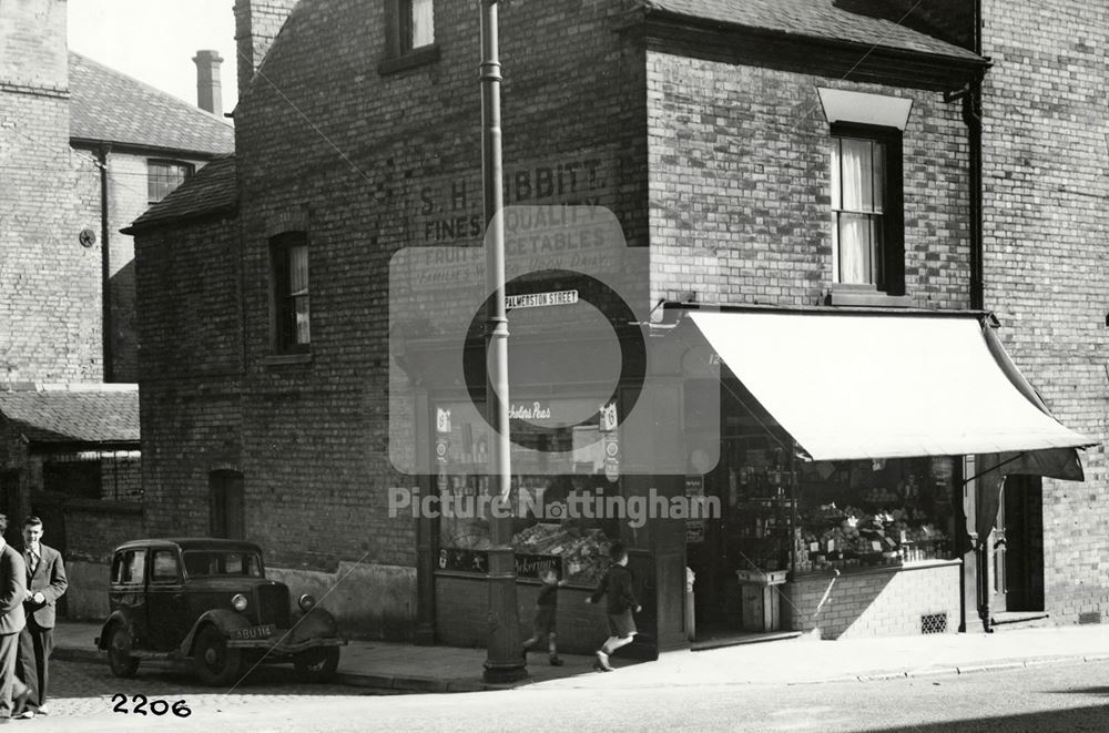 Hibbitt's Shops, Woodborough Road, St. Ann's, Nottingham, 1953