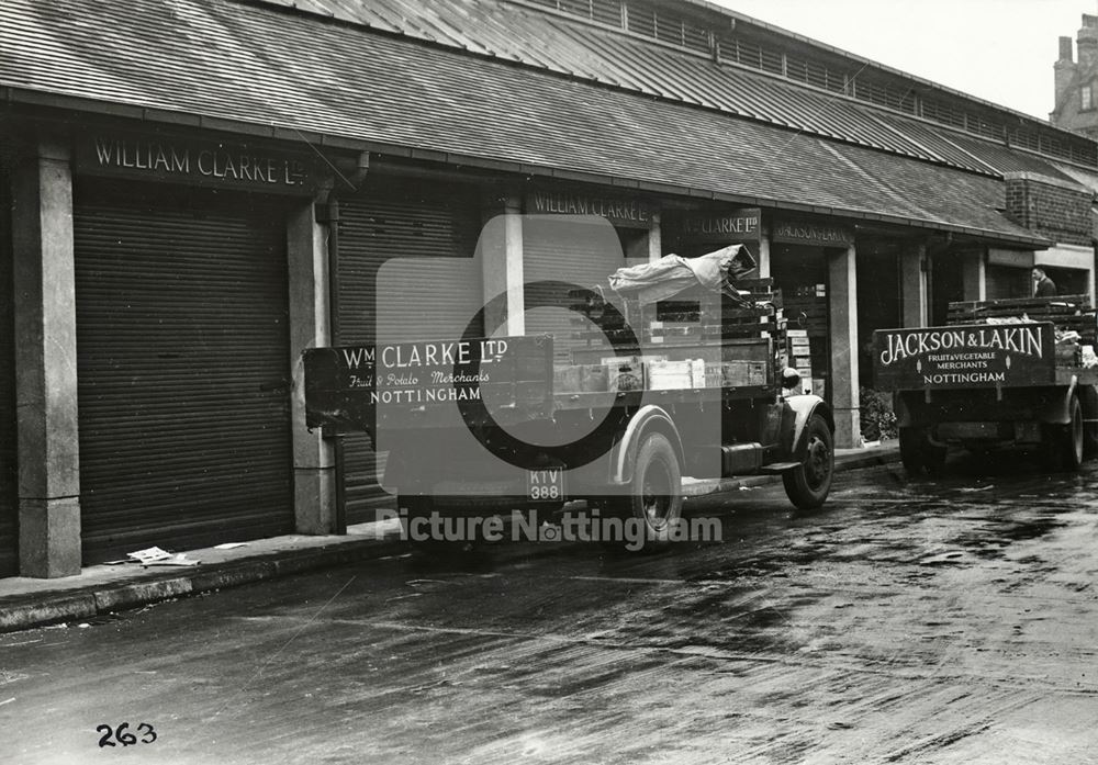 Sneinton Wholesale Market, Bath Street, Sneinton, Nottingham, 1949