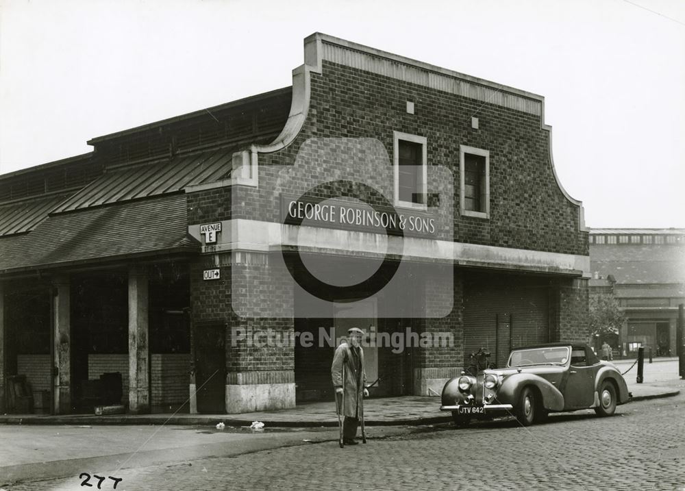 Sneinton Wholesale Market, Bath Street, Sneinton, Nottingham, 1949