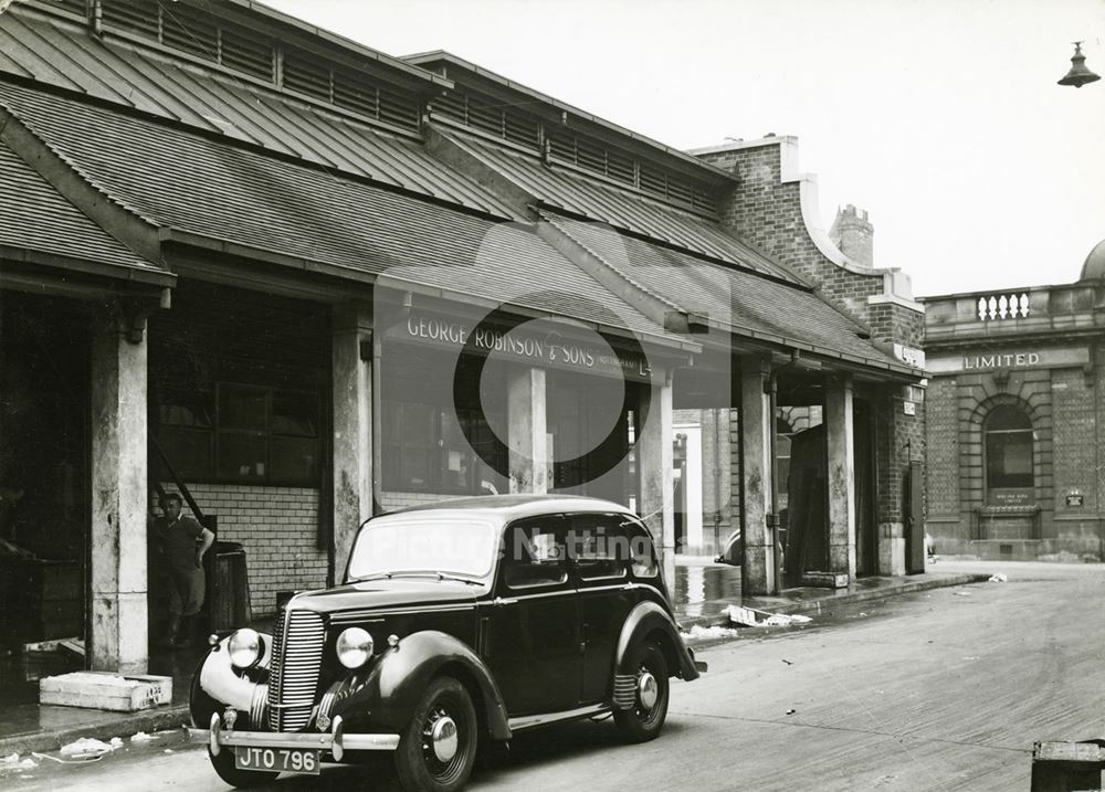 Sneinton Wholesale Market, Bath Street, Sneinton, Nottingham, 1949