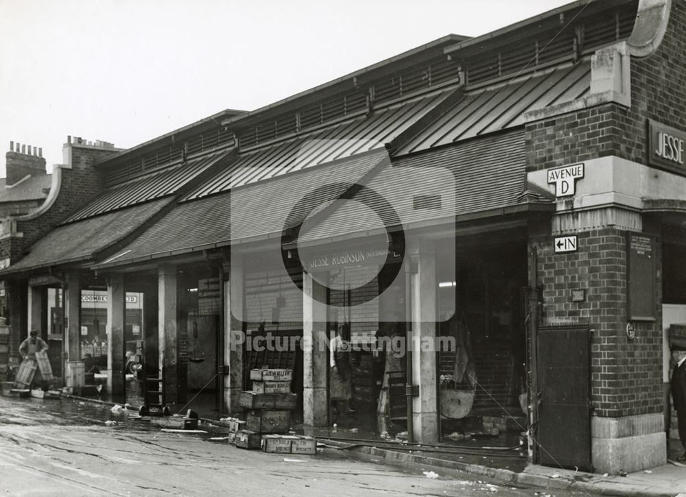 Sneinton Wholesale Market, Bath Street, Sneinton, Nottingham, 1949