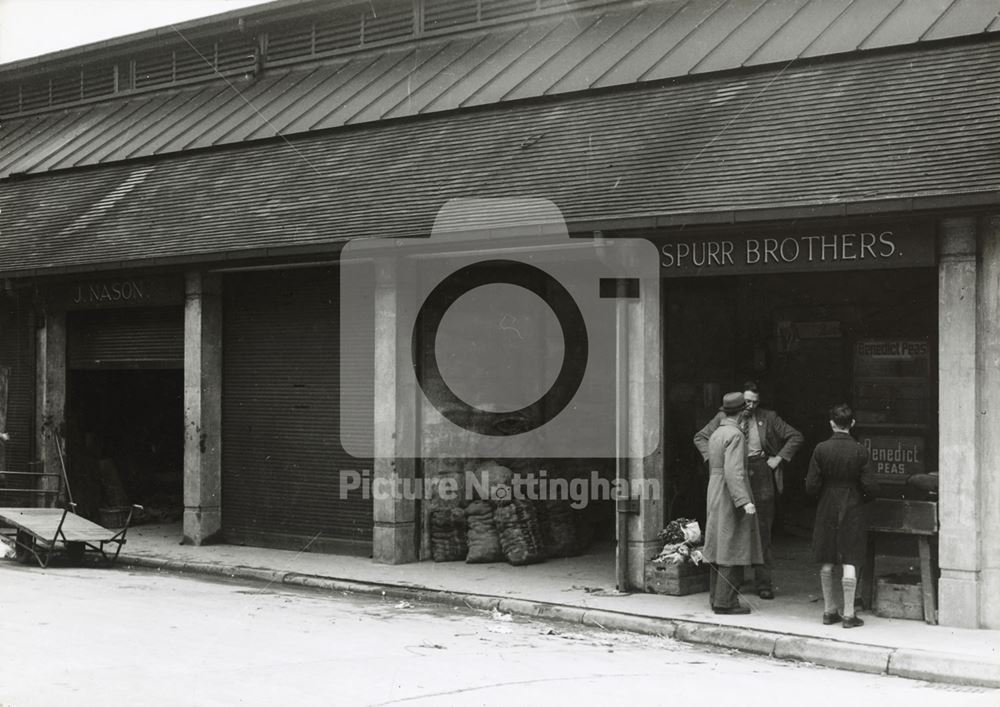 Sneinton Wholesale Market, Bath Street, Sneinton, Nottingham, 1949