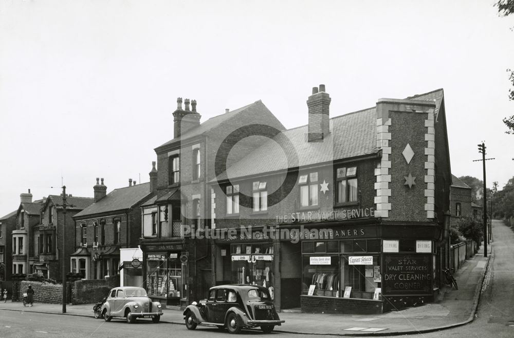 Shops, Mansfield Road Sherwood, Nottingham, 1951