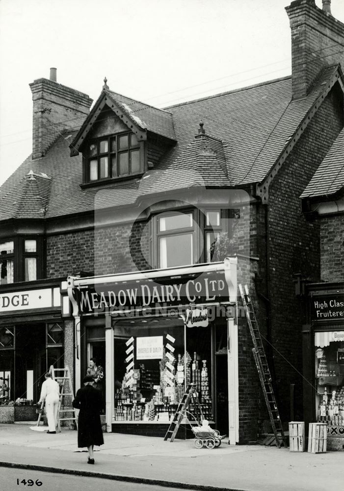 Judge's and Meadow Dairy, Mansfield Road, Sherwood, Nottingham, 1951