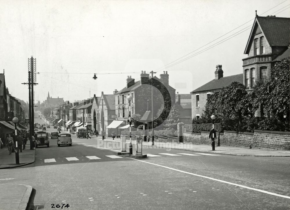 Mansfield Road Looking South, Sherwood, Nottingham, 1951