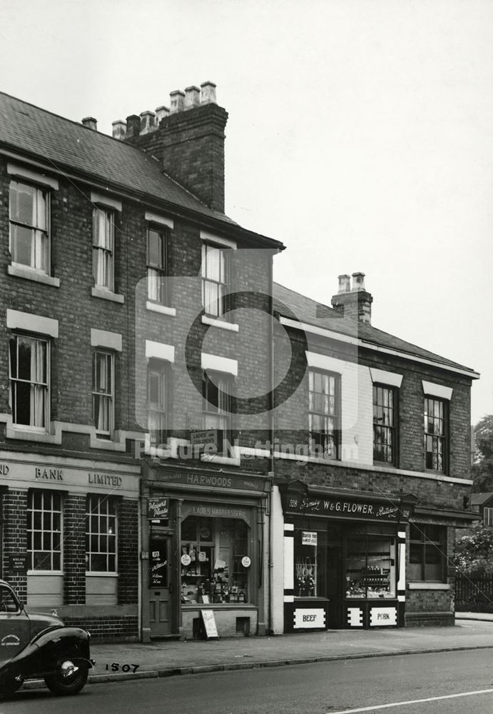 Shops, Mansfield Road, Sherwood, Nottingham, 1951