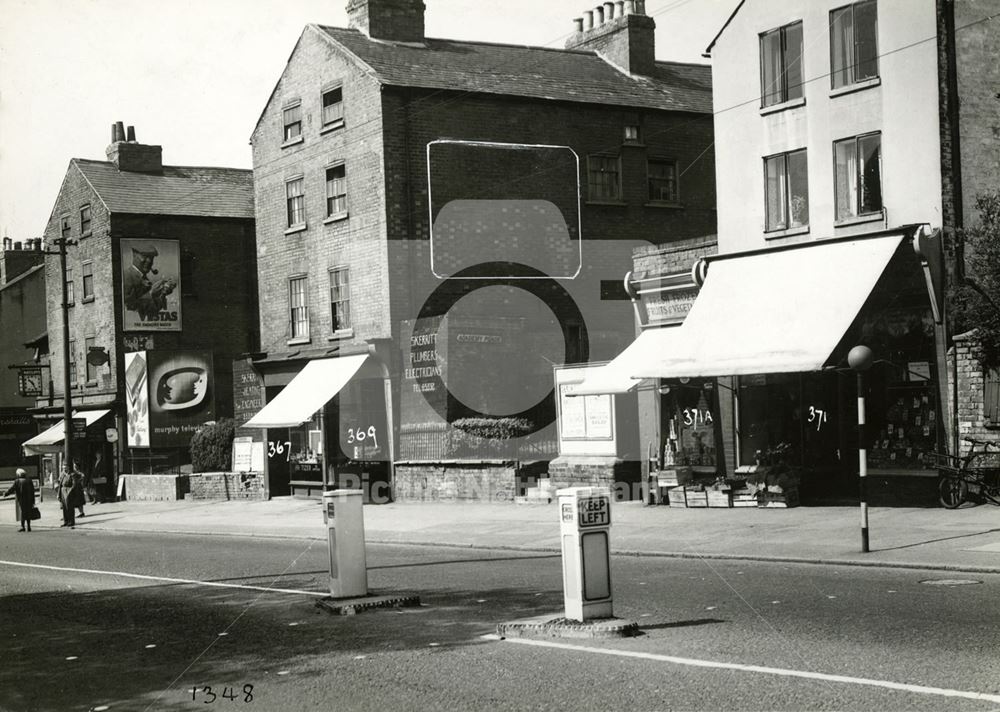 Shops, Mansfield Road, Carrington, Nottingham, 1951