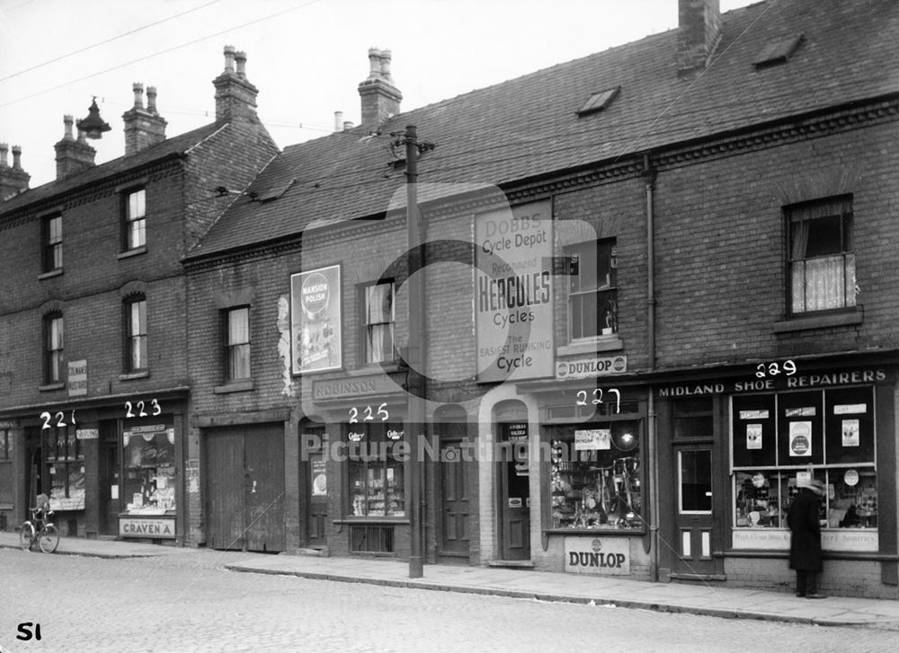 221-229 Ilkeston Road, Radford, Nottingham, 1949