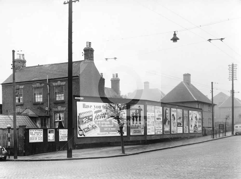 lkeston Road at Junction with St. Peter's Street (left), Radford, Nottingham, 1949