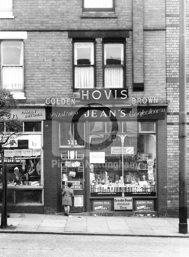 Jean's Bakery, 111 Ilkeston Road, Radford, Nottingham, 1952