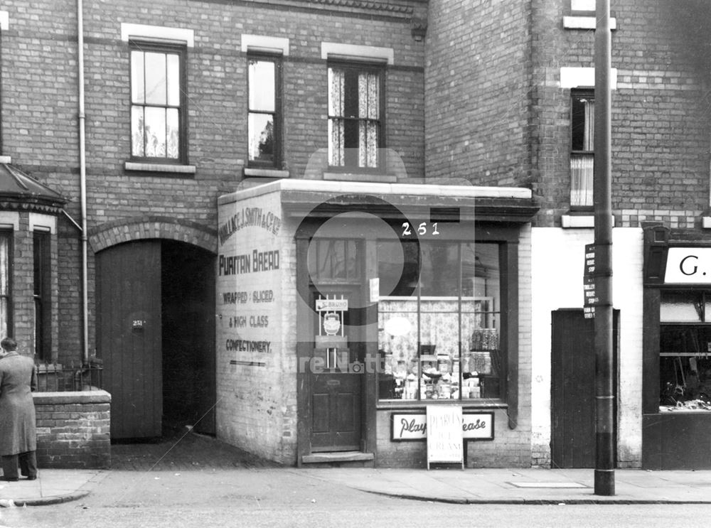 Wallace J Smith at 251 Ilkeston Road, Radford, Nottingham, 1952