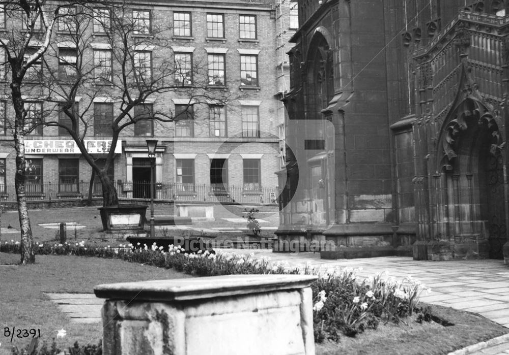 The Chequer's Underwear Company, Kaye's Walk, Lace Market, Nottingham, 1960