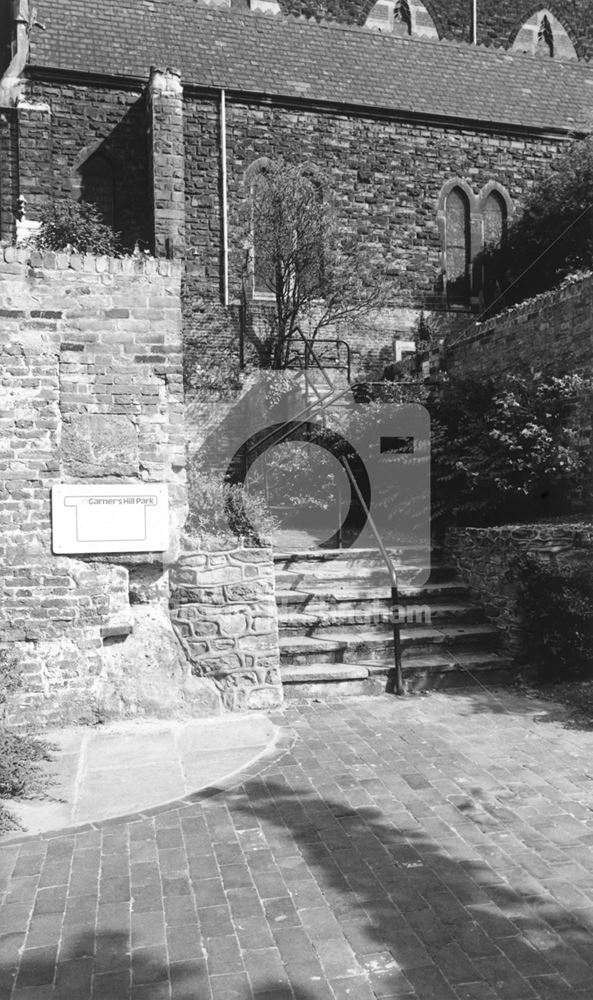 Garners Hill Park, Garner's Hill, Lace Market, Nottingham, c 1980s