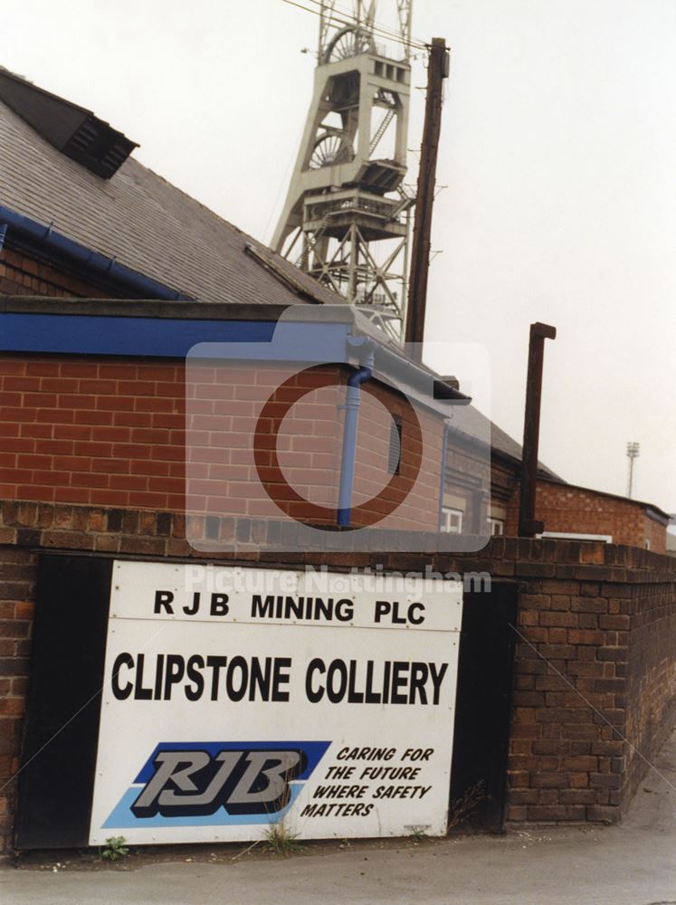 Clipstone Colliery Headstocks, Mansfield Road, Clipstone, 1999