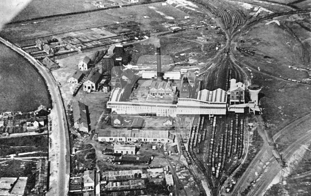 Aerial View of Clipstone Colliery, off Mansfield Road, Clipstone, c 1930