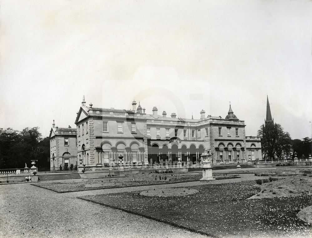 South-East Aspect and Chapel, Clumber House (Hall), Clumber Park, c 1907