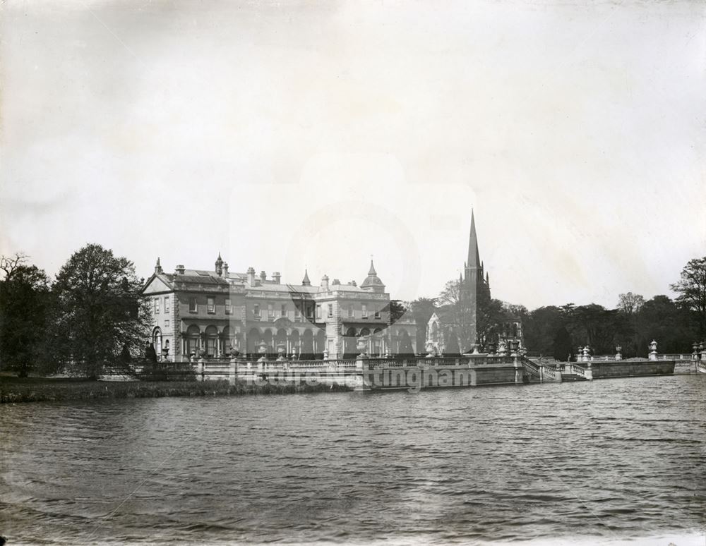 South-East Aspect of Clumber House and Chapel, Clumber Park, c 1907