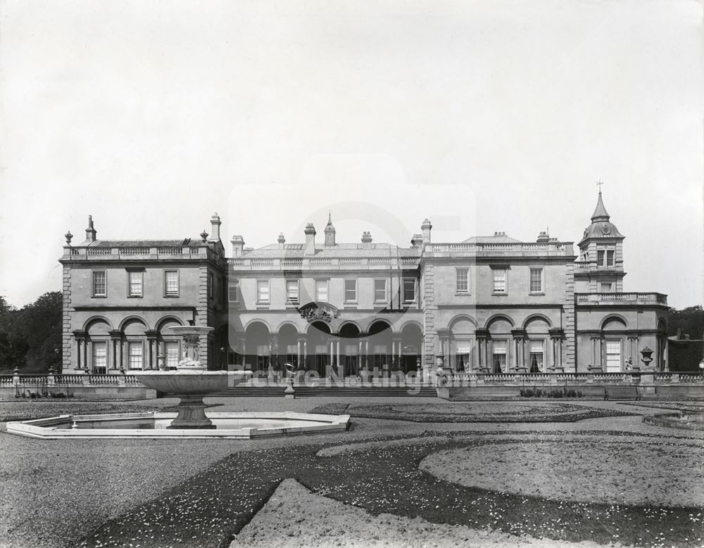 South-East Aspect, Clumber House (Hall), Clumber Park, c 1907