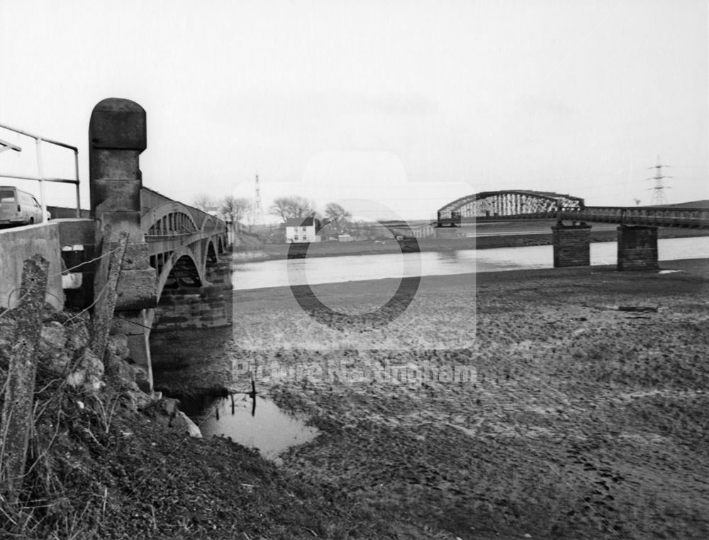 Toll Bridge over the River Trent, Dunham on Trent, 1977