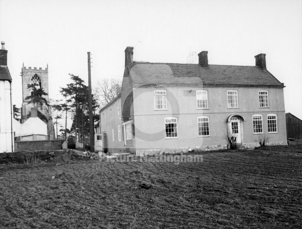 House and St. Oswald's Church, The Green, Dunham on Trent, 1977