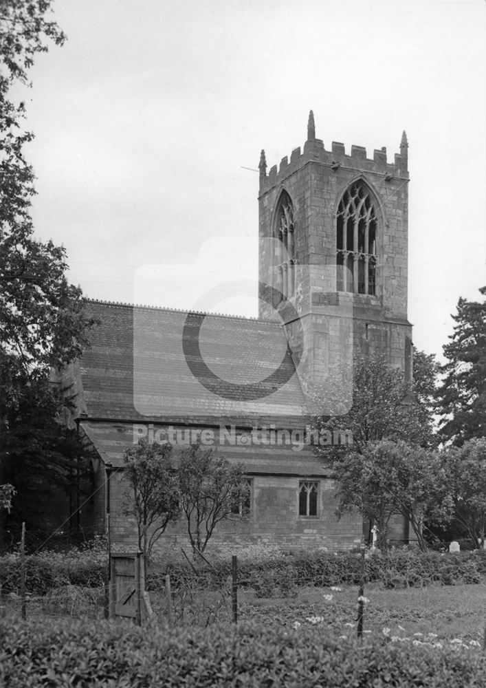 St. Oswald's Church, off Main Street, Dunham on Trent, 1950