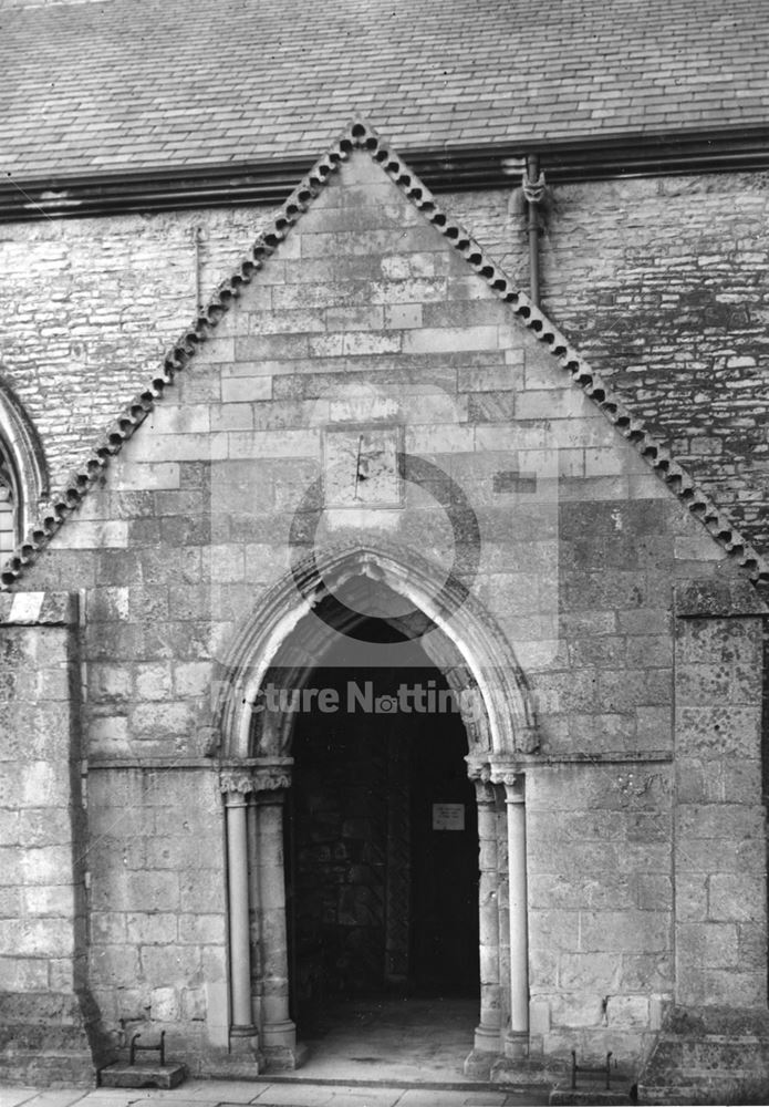 South Porch, St. Mary's Church, Norton Lane, Cuckney, 1949